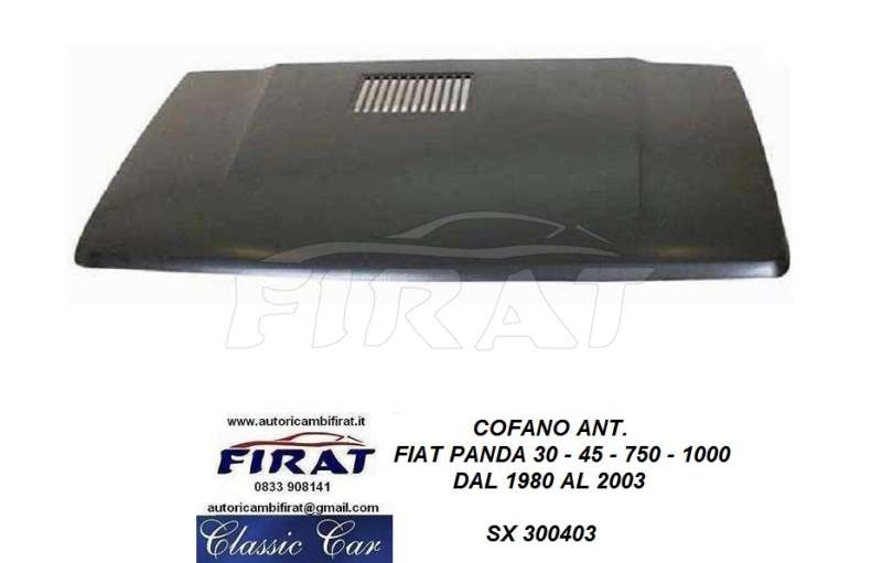 COFANO FIAT PANDA 80 - 03 ANT. - Clicca l'immagine per chiudere